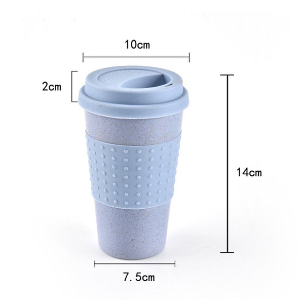 size dimesnions of reusable bamboo coffee mug