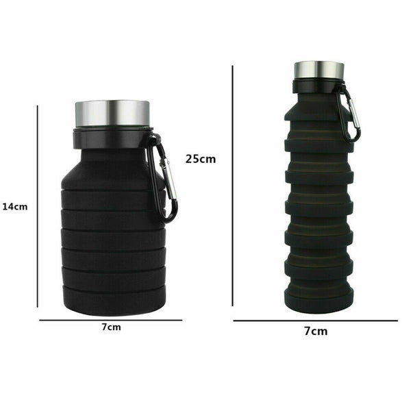 size dimesnions for the black stainless steel squishy bottle