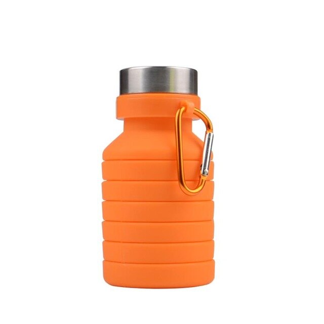 orange clipped squishy bottle with screw cap