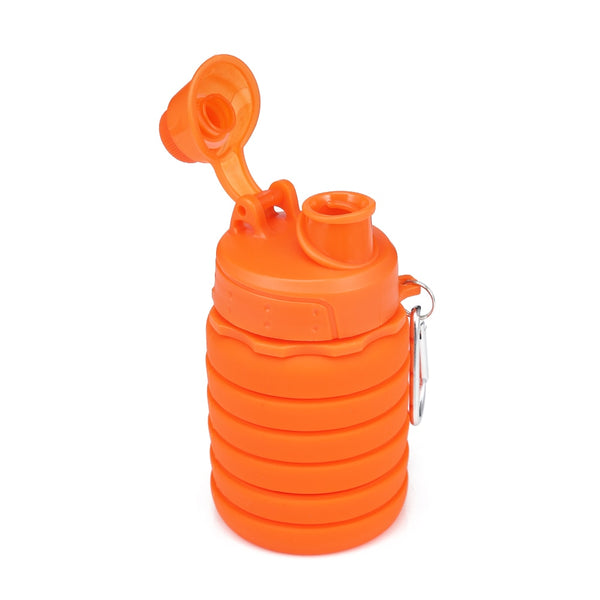 orange nozzle squishy sports reusable bottle