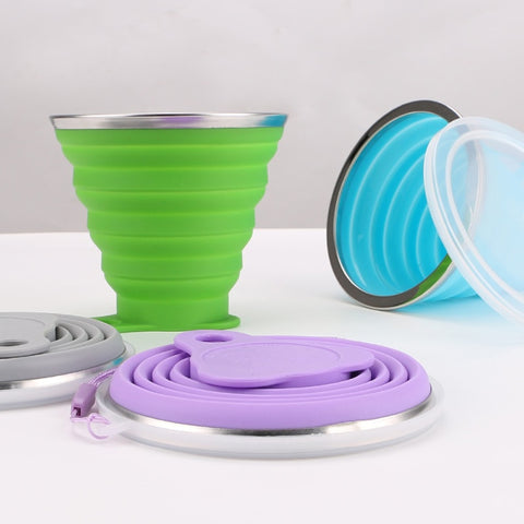 squishy telescopic compact travel cup