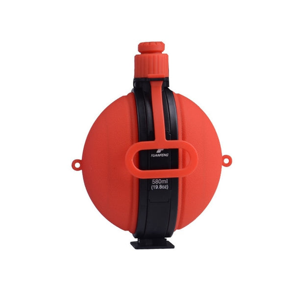 red collapsable canteen water bottle