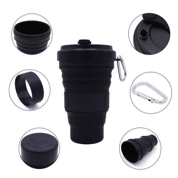 Reusable Compact Squishy Silicone Coffee Mug