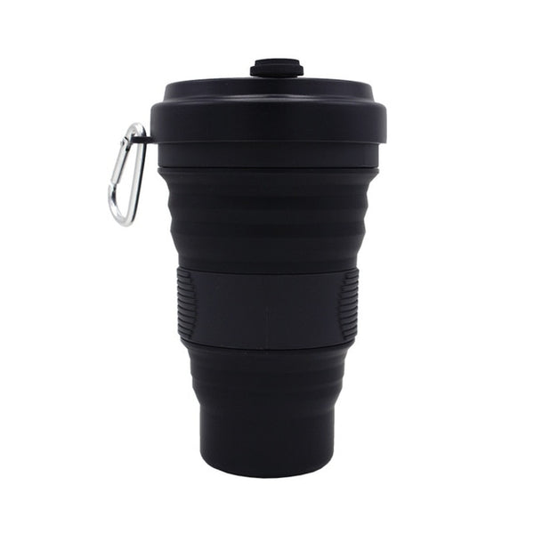 black compact adventure squishy coffee cup