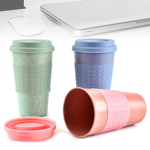 eco friendly organic bamboo fibre coffee cup