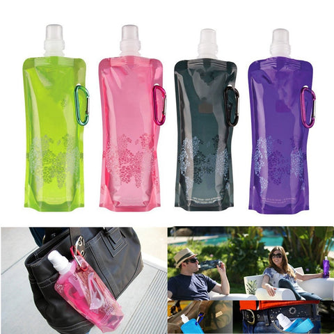 compact bpafree fold  bottle water bag